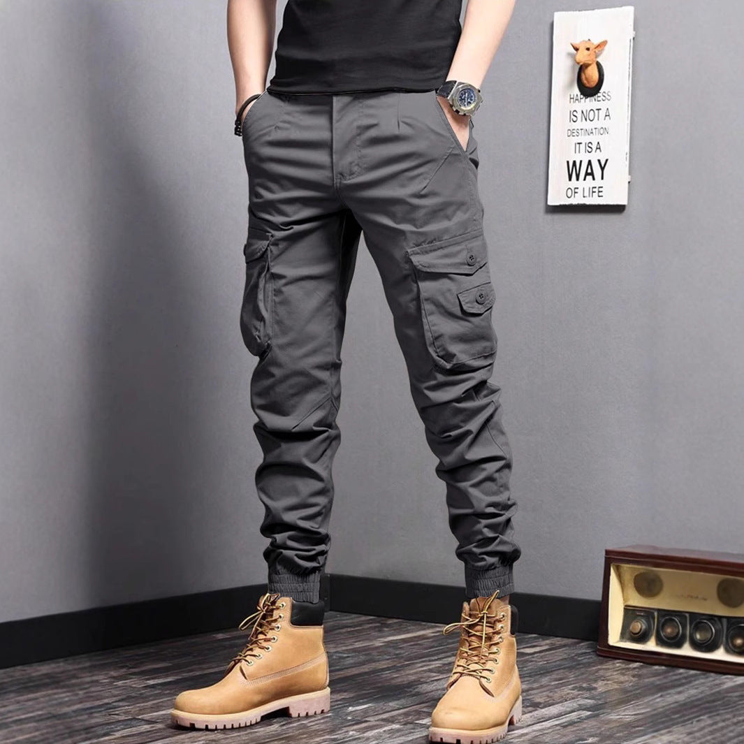 New Summer Casual Drawstring Workwear Pants Men GlamzKart
