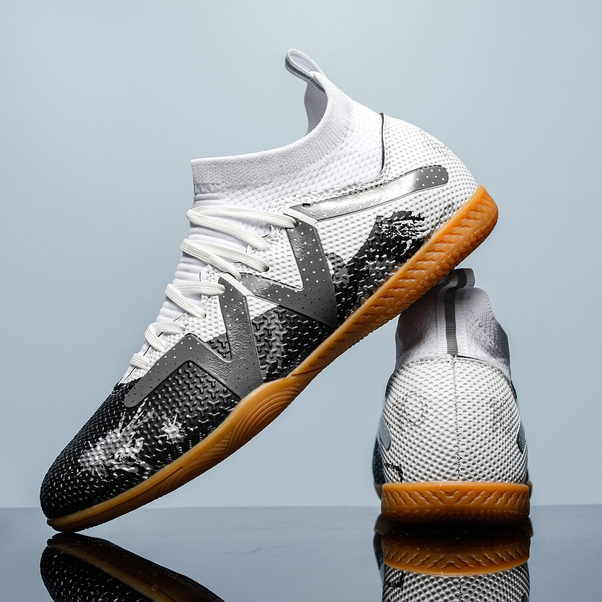 Football Flat Youth Men's Shoes Plus Size GlamzKart