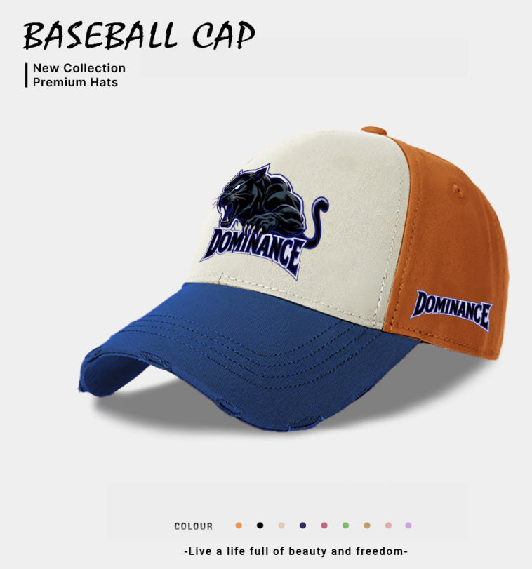 European And American Style Men's Casual Baseball Cap Blue GlamzKart