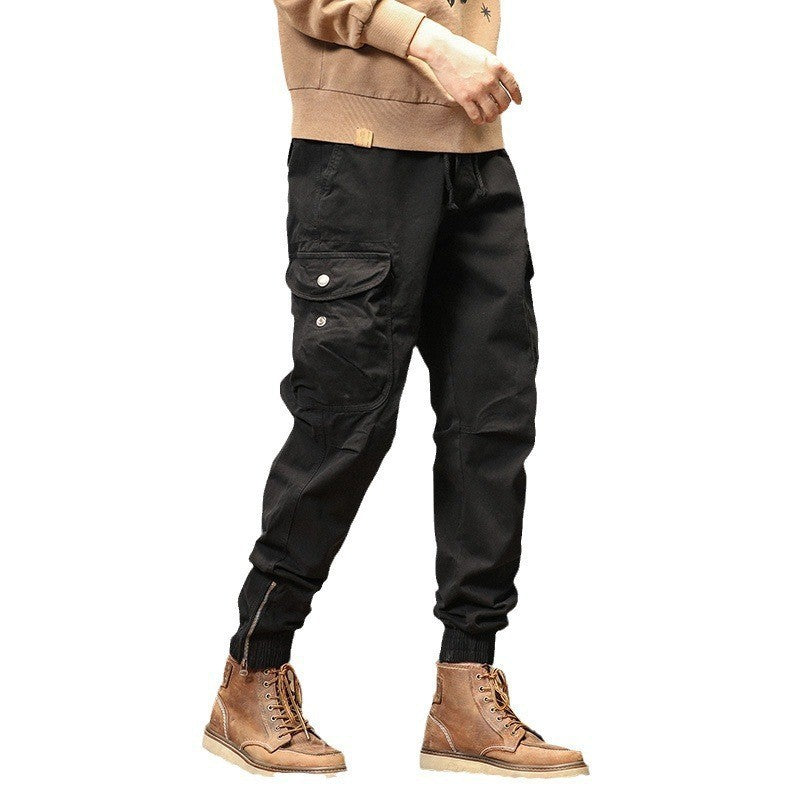 Overalls Men's Slim-fitting Ankle-tied Casual Pants Men's Pants Summer Trousers GlamzKart