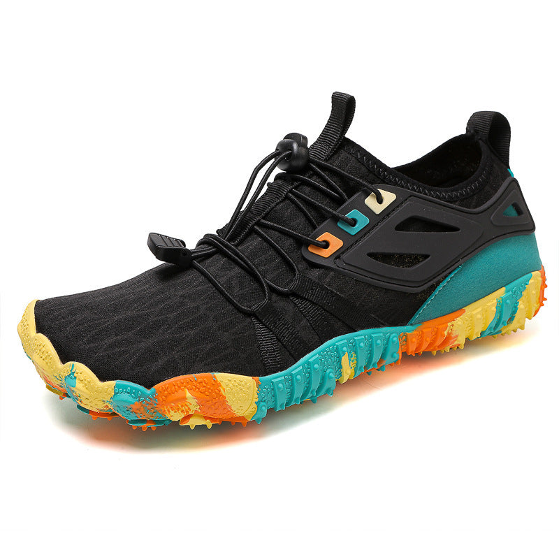 New Thickened Indoor Fitness Shoes Soft Bottom Non-slip Treadmill Shoes DB5901 Black GlamzKart