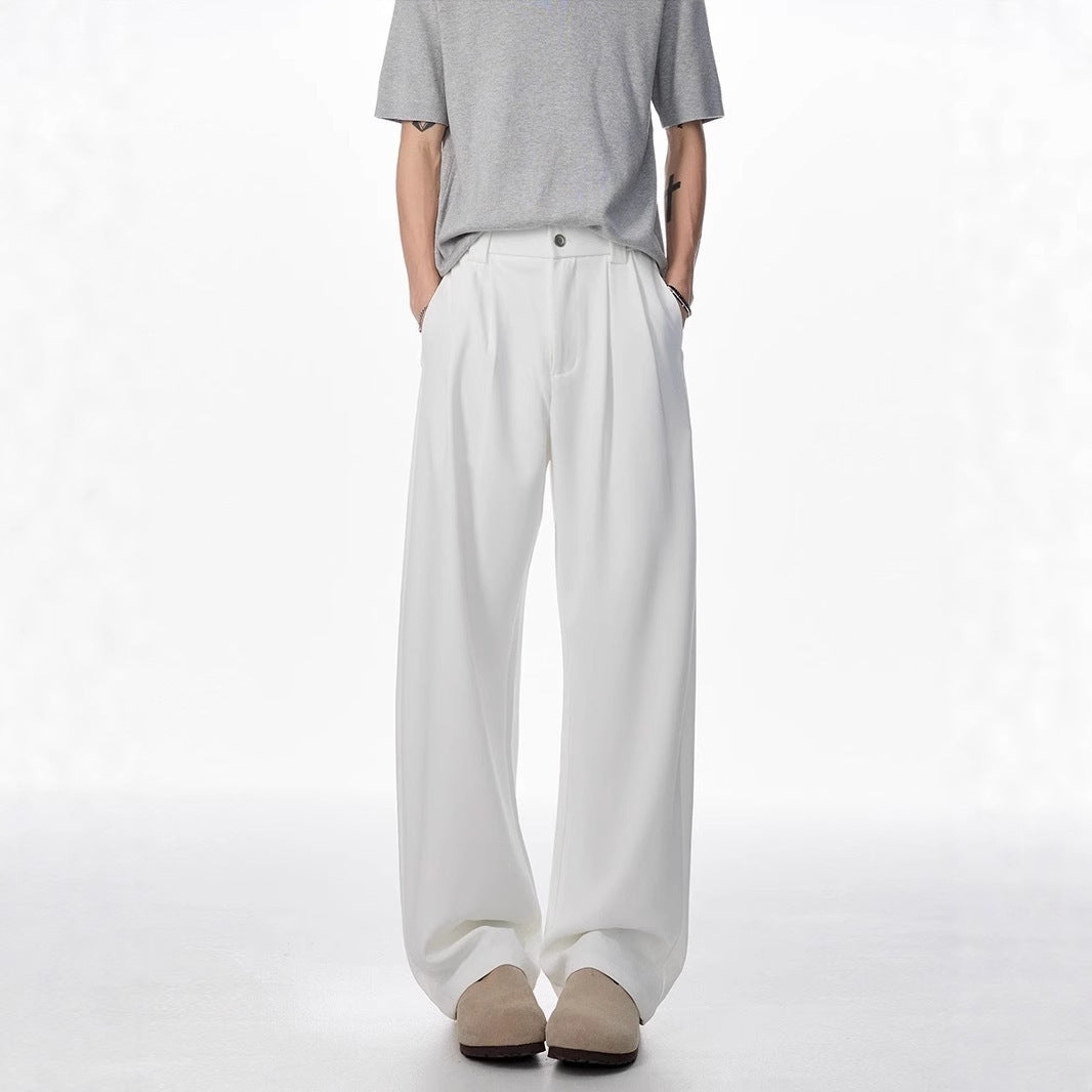 Fashion Personality Drape Ice Silk Leggings Men GlamzKart