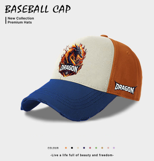 European And American Style Men's Casual Baseball Cap Blue GlamzKart