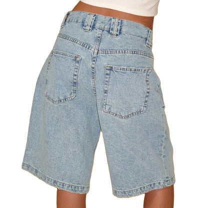 European And American Denim Shorts Bullet-free Fitted Figure Flattering Women's Pants GlamzKart