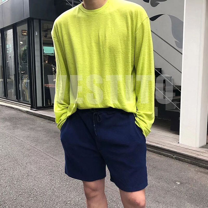 Men's Solid Color Loose Long Sleeves T-shirt GlamzKart