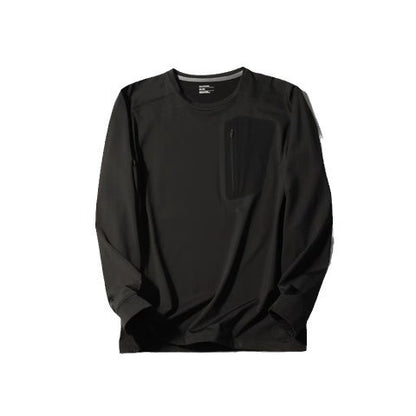 Quick-drying Long-sleeved Bottoming Shirt Round Neck T-shirt GlamzKart