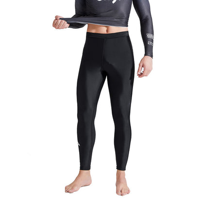 Swimming Suit Quick-drying Men's Long Sleeve Black Trousers GlamzKart