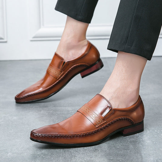 Breathable Business Casual Leather Shoes GlamzKart