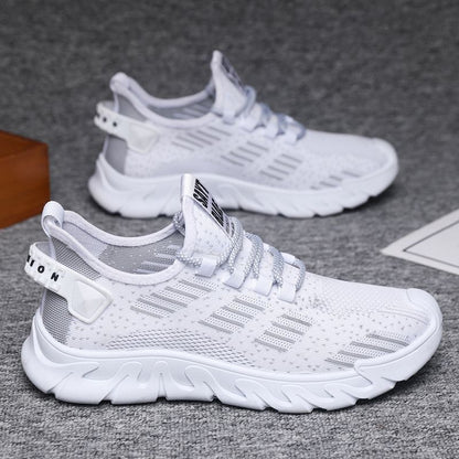 Men's Sports Soft Bottom Light Running Shoes White 921 GlamzKart