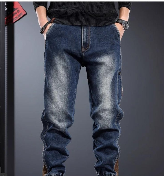 American-style Heavy New Patchwork Overalls Men GlamzKart