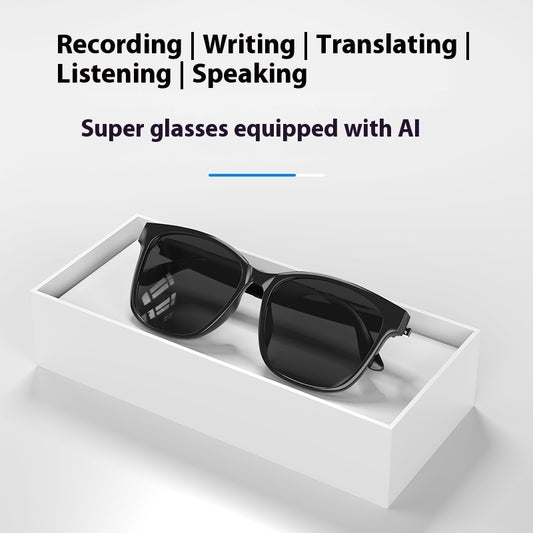 Intelligent AI Translation Wireless Bluetooth Glasses Headset Language Real-time Interpretation GlamzKart