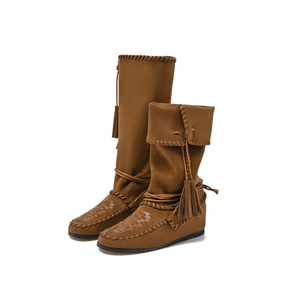 Slimming Sense Of Relaxation Western Cowboy Boot GlamzKart