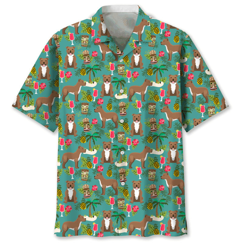 Trendy Cool Fashion Vintage Printed Shirt Men's Summer CSC04E2024243JV GlamzKart