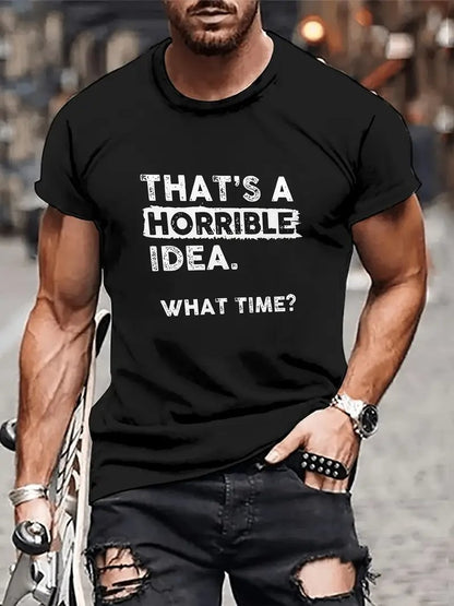 Exercise Casual Men's Clothes Cartoon Anime Round Neck T-shirt ZMYS002 2 GlamzKart