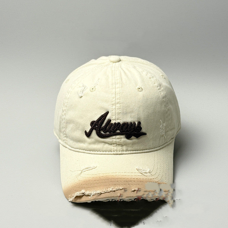 Retro Worn Looking Washed-out Sun Hat Beige Adjustable GlamzKart