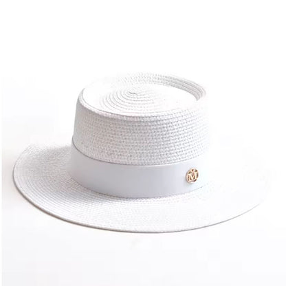 Foldable Beach Seaside Vacation Sun Hat White M GlamzKart