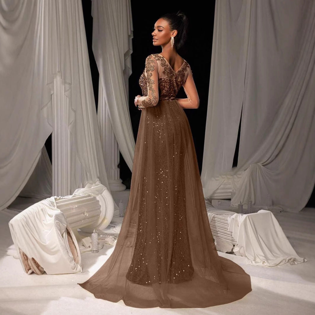 Women's Dance Lace Party Evening Dress GlamzKart