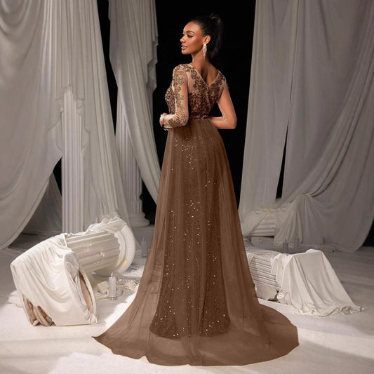 Women's Dance Lace Party Evening Dress GlamzKart