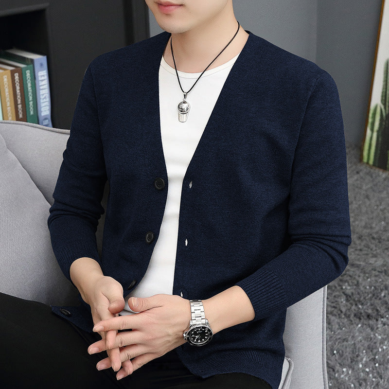 Thin Trendy Casual Outdoor Cotton Knitwear Black Sweater GlamzKart