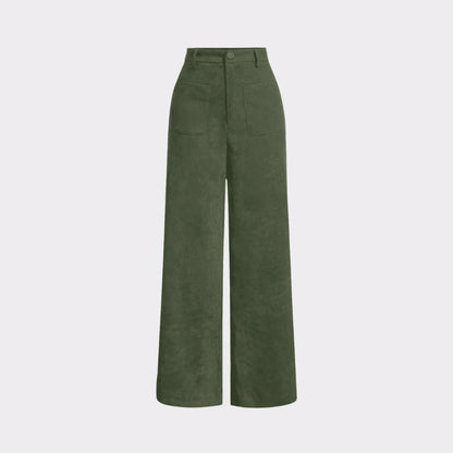 Tall Loose All-matching Corduroy Retro Straight-leg Trousers GlamzKart