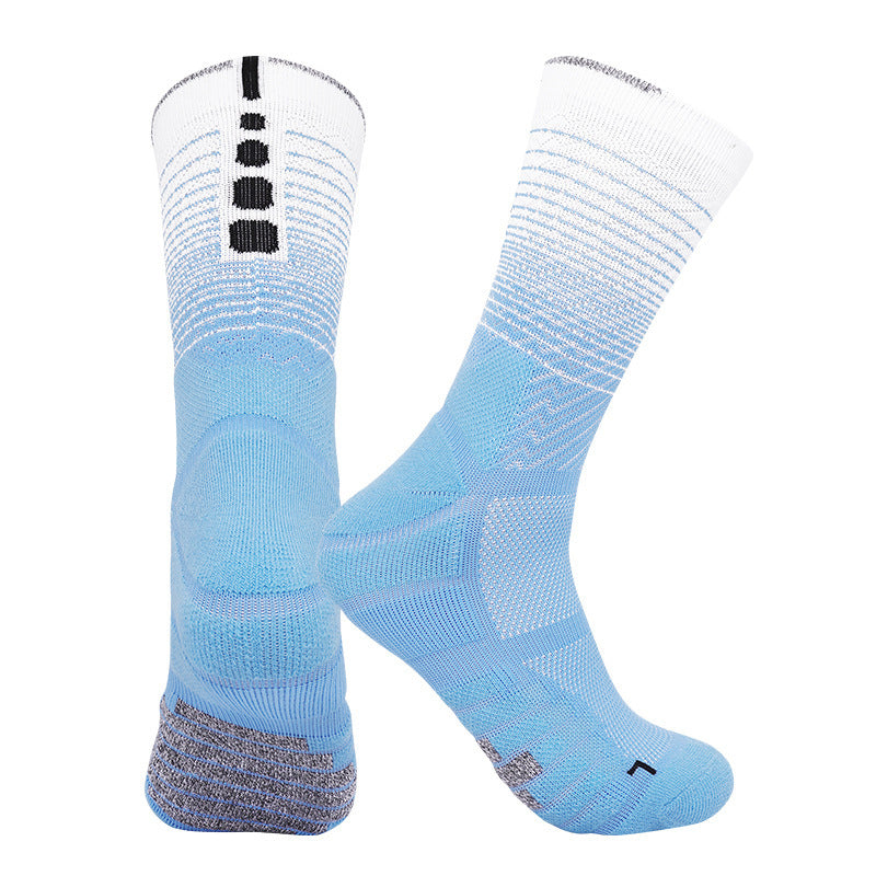 Professional Cycling Socks Running Sports Men Socks Blue And White Adult Style GlamzKart