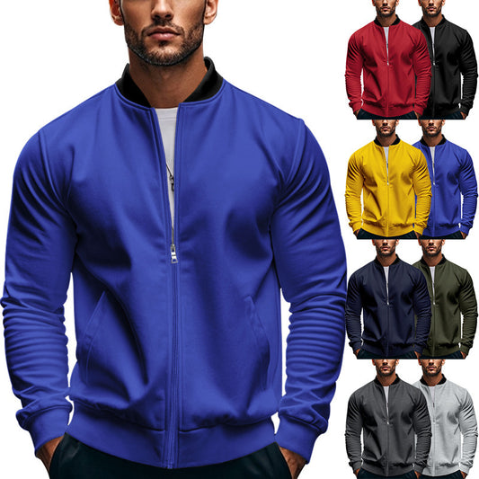 Long-sleeve Zipper Baseball Uniform Coat Jacket GlamzKart