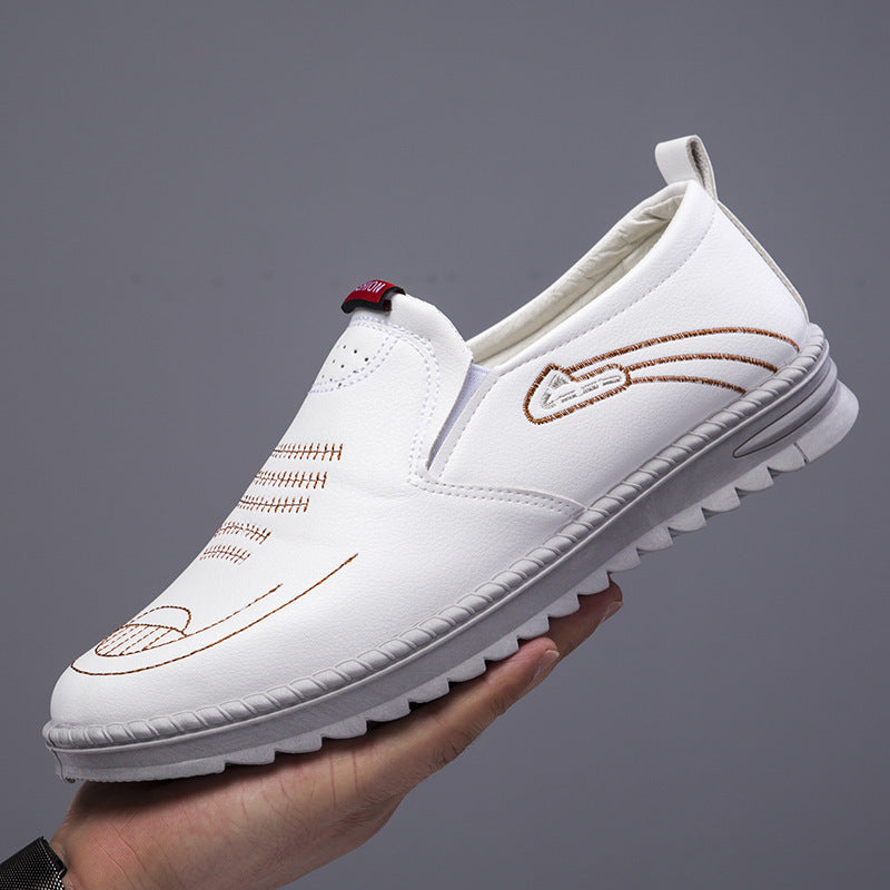 Men's Leather Shoes Spring Leisure Slip-on GlamzKart