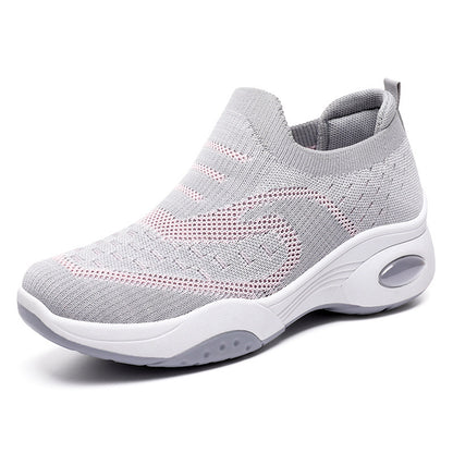 Soft Bottom Breathable Casual Versatile Sneaker Gray GlamzKart