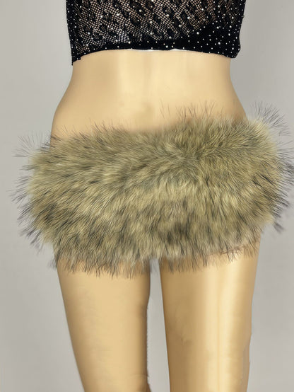 Fur Belt Retro Easy Matching Plush Waist Chain Waist Seal Waist Decorations Style 8 GlamzKart