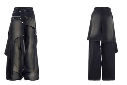 Original Niche Deconstruction Worn Jeans GlamzKart