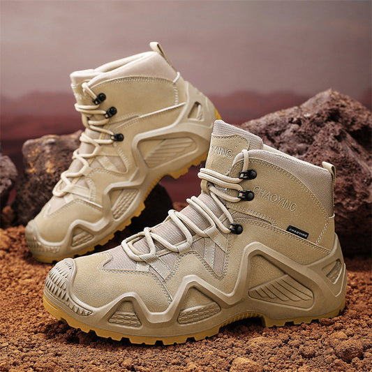 High-top Tactical Shoes Wear-resistant Desert Boots Outdoor New Combat Boots GlamzKart