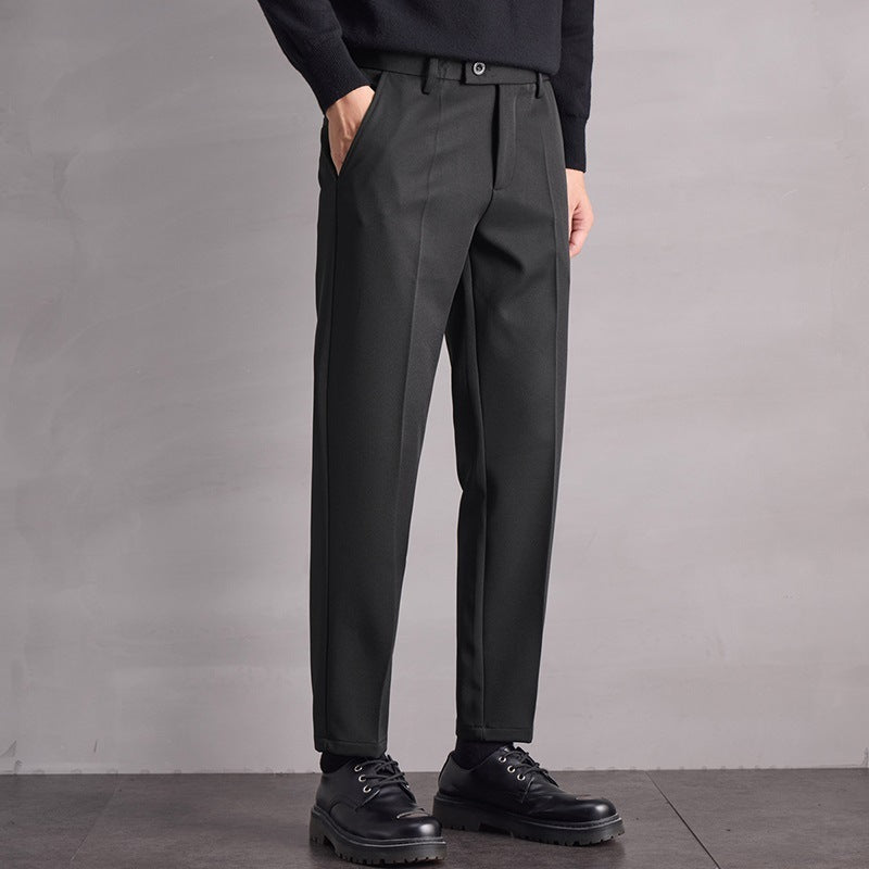 Fall Winter Men Straight Casual Pants GlamzKart