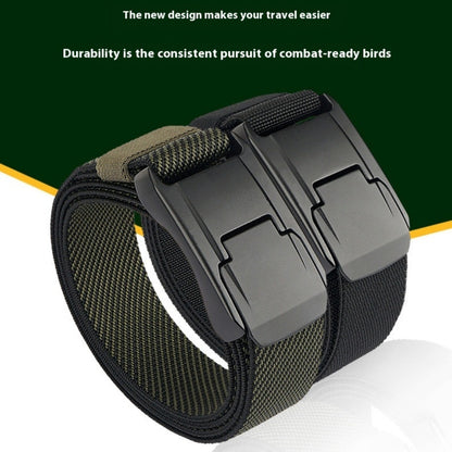 Men's Tactical Belt Casual Weaving Elastic GlamzKart