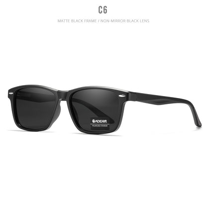 Logo-free Sunglasses Casual Square Polarized Glasses C6 GlamzKart