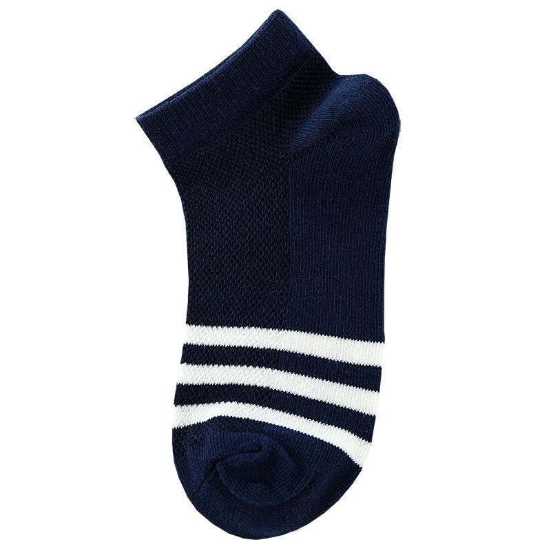 Children's Solid Color Short Socks GlamzKart