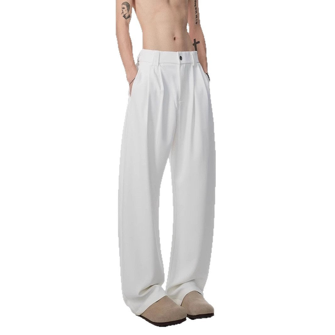 Fashion Personality Drape Ice Silk Leggings Men GlamzKart