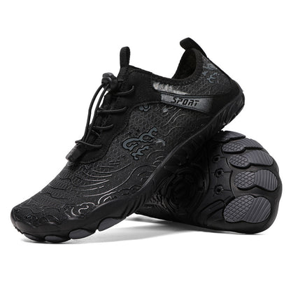 Outdoor Sports Hiking Shoes Beach C801 Black Sole with nails GlamzKart