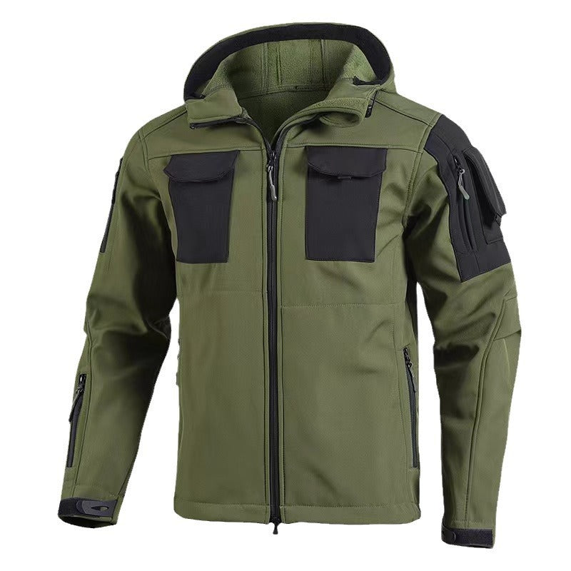 Soft Shell Beetle Top Fleece-lined Windproof Waterproof Jacket GlamzKart