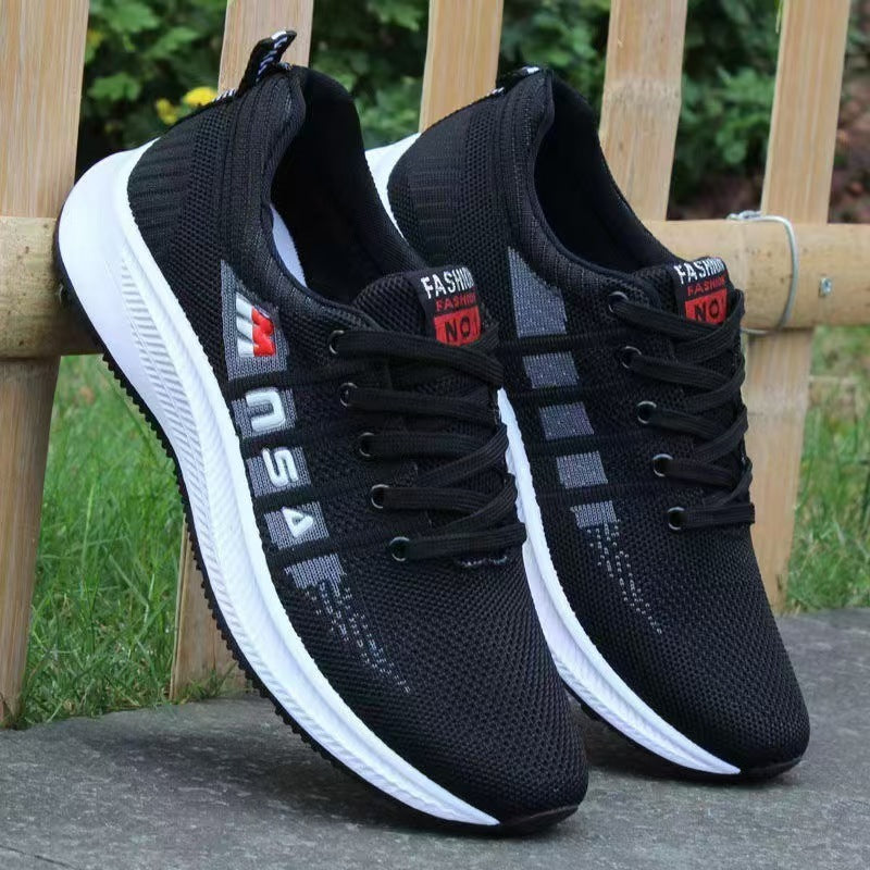 Black Men's Shoes Soft Sole Sneakers Shoes For Four Seasons GlamzKart