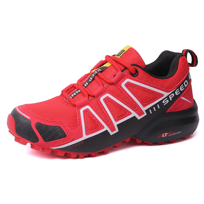 New Trendy Unique Casual Sports Shoes Off-road Outdoor Climbing Boots Red GlamzKart