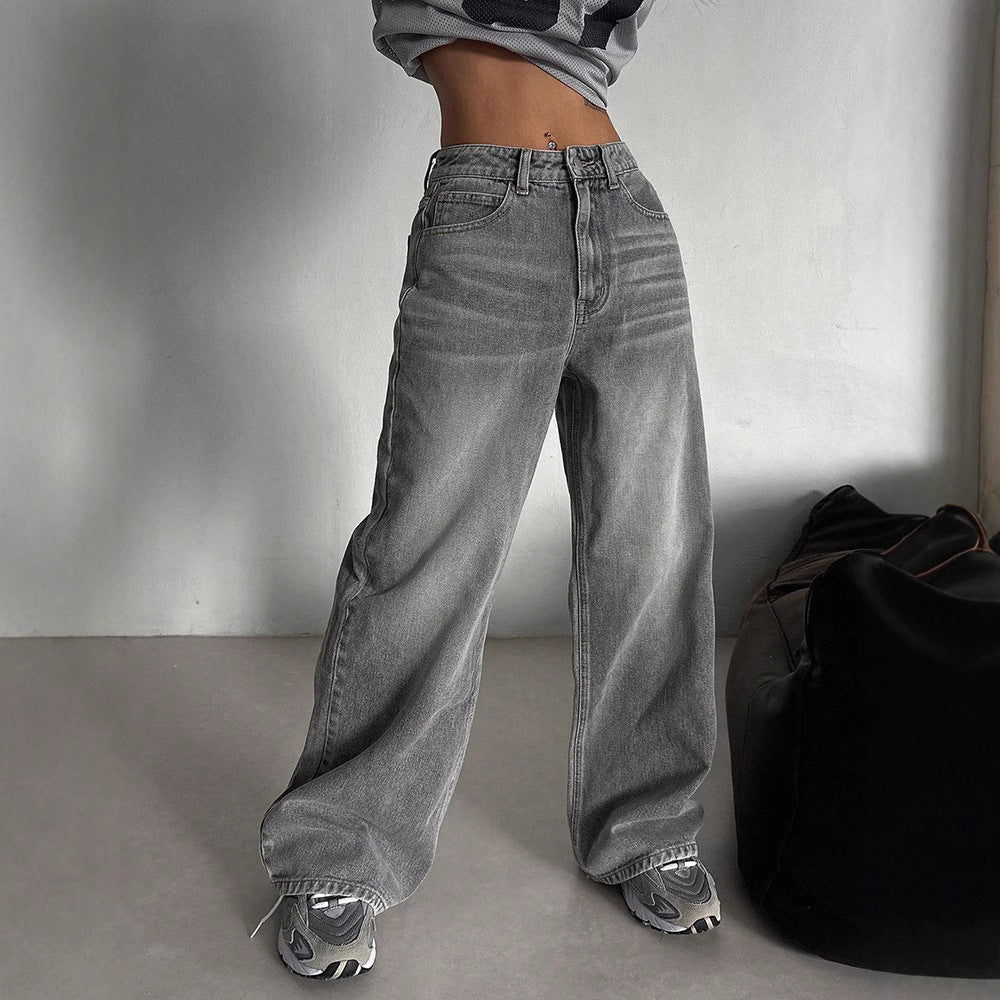 Loose Spring And Autumn Long High Waist Drooping Fashion Fashion Pants GlamzKart