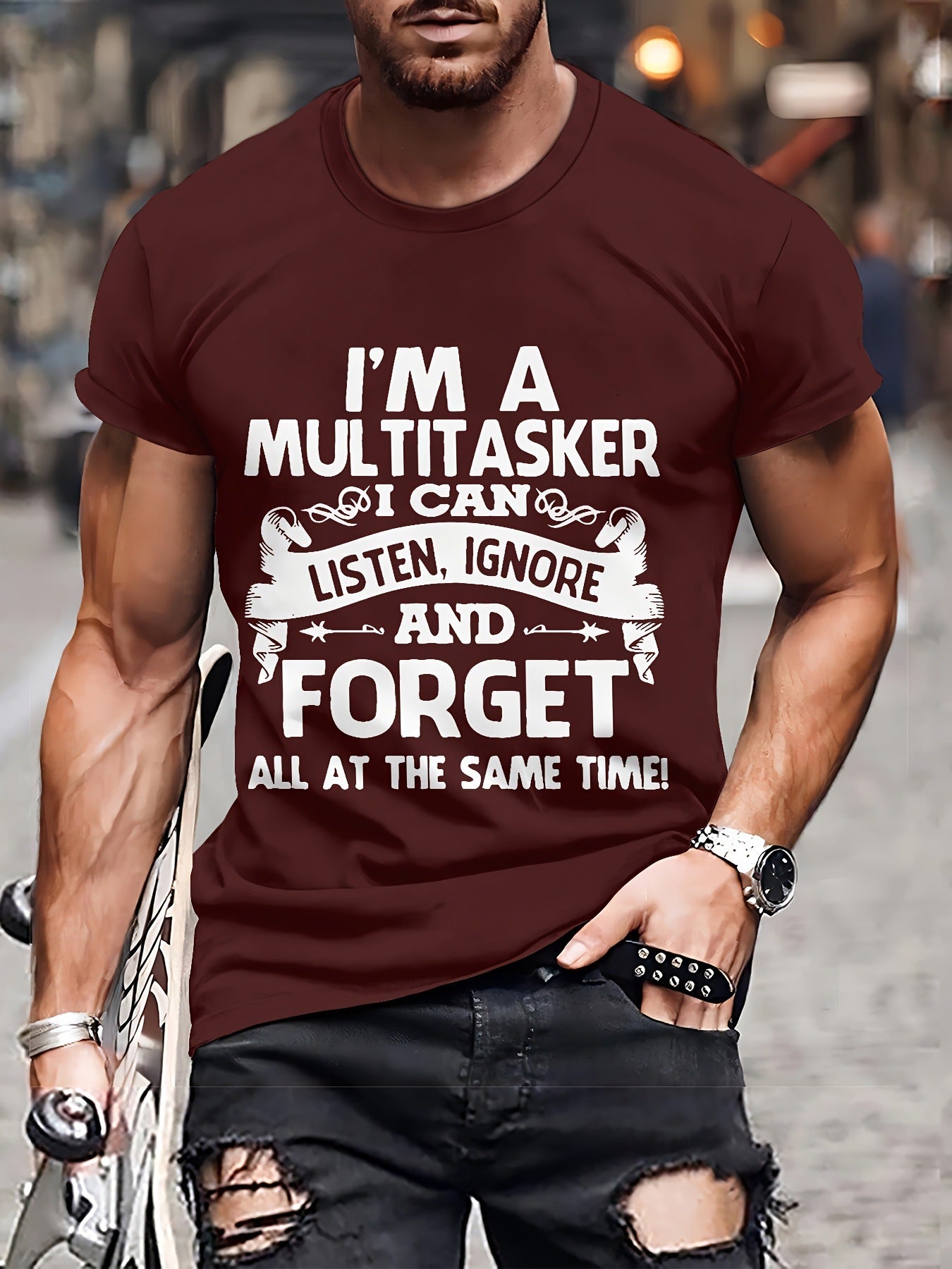 Men's Fashion 3D T-shirt Casual Loose GlamzKart