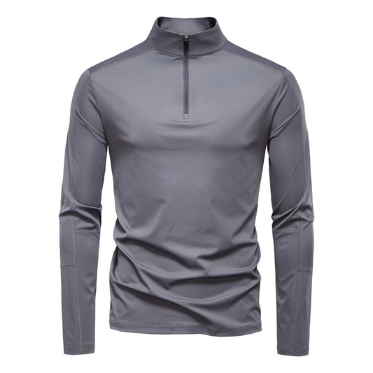 Men's Sun Protection UV Protection Long Sleeve Half Zipper T-shirt GlamzKart