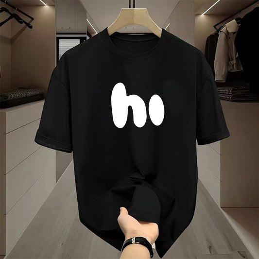 Letter Short Sleeve Sports Men T-shirt GlamzKart