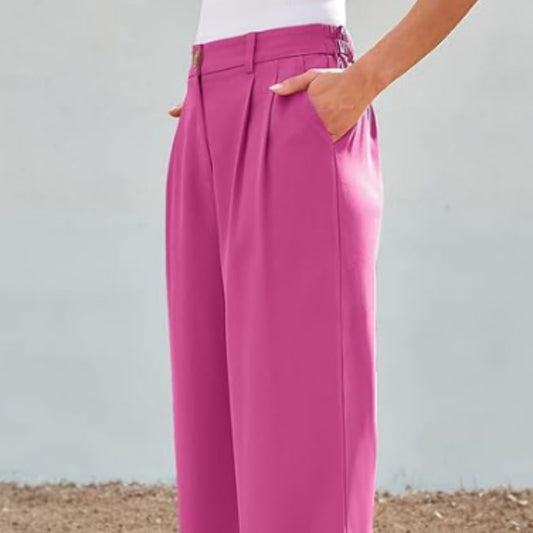 Women's Pocket High Waist Straight All-matching Casual Zipper GlamzKart